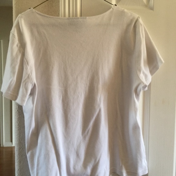 Karen Scott Embellished Square-Neck Top XL - Picture 2 of 4